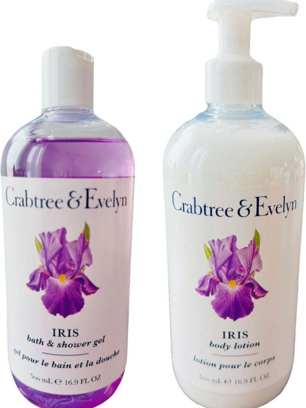 Iris Bath Set - Luxurious Shower Gel & Body Lotion Duo for Spa-Like Experience